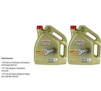 2X 5 Litri Originale Castrol Olio Motore EDGE 0W-40 A3/B4