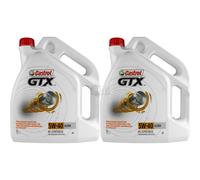 2X 5 Litri Originale Castrol Olio Motore GTX 5W-40 A3/B4