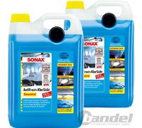 2x 5 Litro SONAX Anti-gelo + Trasparente Concentrato Dischi Antigelo Citrusduft