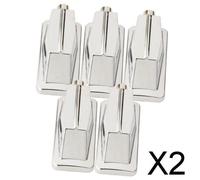 2x 5 Pezzi in Metallo Rullante Artiglio Gancio per Grancassa per Parti di