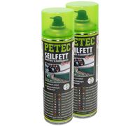 2X 500 ML PETEC 71650 Grasso Per Cavi Spray Grasso Per Ingranaggi Spray