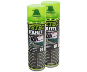 2X 500 ML PETEC 71650 Grasso Per Cavi Spray Grasso Per Ingranaggi Spray
