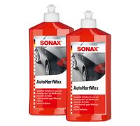 2x 500 ML Sonax Hartwachs-Politur Carnauba-Wachs Per Auto