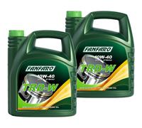 2X 5L FANFARO TRD-W UHPD 10W-40 Olio Motore API CI-4/SL ACEA E7 A3/B4 JASO DH-1