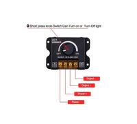 2X 5V 12V 24V 30A RF-LED Dimmer PWM Controller Dimmer Wireless, per Strisce LED Monocromatiche