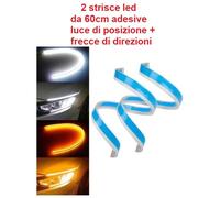 2x 60CM LED Auto Barra Luce Diurna Strisce Fari Frecce sequenziali Lampade