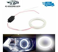 2x 60mm 70 80mm 90 100mm 110 120mm Auto Angel Eyes Halo Anello Fari COB Ring Led
