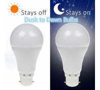 2x 6W LED GLS Dal Crepuscolo All'Alba Sensore BC B22 Sicurezza Notte Lampadina