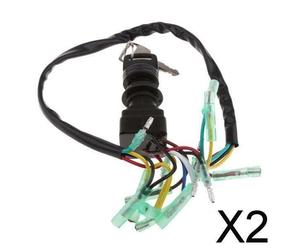 2X 703-82510-43-00 Accensione Principale Interruttore con Chiave per Fuoribordo