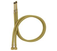 2x 80cm M10 x G3/8 Un Paio Oro Nylon Intrecciato Tubo Flessibile Rubinetto