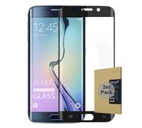 doupi 2X FullCover Pellicola Vetro Temperato per Samsung Galaxy S6 Edge Plus, (2-Pack) Premium 9H HD Protettiva Protezione dello Schermo Tempered Glass, Nero