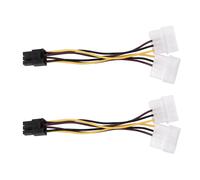 2X A Adattatore per Cavo di Alimentazione per Scheda Grafica PCIe E A 4 Pin A 4 Pin Doppio