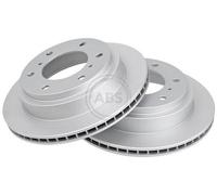 2x A.B.S. 17130 Disco freno Posteriore per MITSUBISHI PAJERO III (V7W, V6W)
