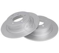 2x A.B.S. 17971 Coated Disco freno Posteriore adatto per PEUGEOT 4007 (VU, VV)