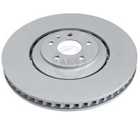2x A.B.S. 18283 Coated Disco freno Anteriore per AUDI Q5 (8RB) 380mm