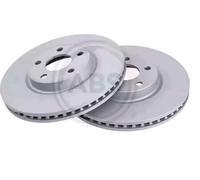 2x Disco freno ventilato 18471 A.B.S. per FORD GALAXY III S-MAX
