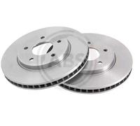 2x A.B.S. 18495 Coated Disco freno Anteriore per NISSAN NV200 / Evalia Bus LEAF