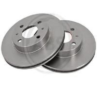 2x A.B.S. Dischi Freno Bremsscheibe 16596 Ventilati Per Nissan