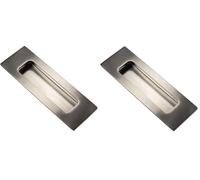 2x Accesso Alla Shell Acciaio Inox Angolare Maniglia Porta Scorrevole 120x40 MM