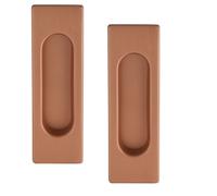 2x Accesso Alla Shell Ottone Antico Maniglia Porta Scorrevole Maniglia 125x40 MM