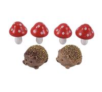 2X(Accessori per le Fate del Giardino, Ricci nel Resina e Decorazioni nel M5386