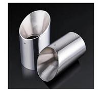 2x ACCIAIO INOX PER Mazda 3 Axela Per Mazda 6 Atenza CX-5 CX5 CX-4 CX-30 CX-8 CX-9 COPERTURA TUBO SCARICO POSTERIORE IN Terminale Scarico Auto(A type Silver 2pc)