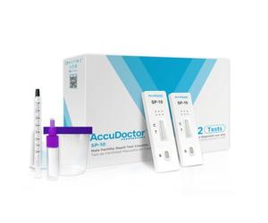 2x AccuDoctor Test Fertilità Maschile - Test Spermiogramma Uomo e Qualità Spermatozoi - Sperm Test per Uomo Fertilità, Controllo Seminale e Valutazione della Fertilità Uomo a Casa 2 TEST