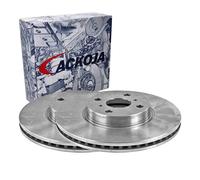 2x ACKOJA Dischi Freno 275mm Ventilato Frontale Adatto A per Daihatsu Sciarada