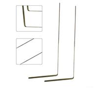 2X Acqua 9 Paranormale Rame Rabdomante Rods Locating 99. Strumenti di metallo Treasure - Compatibile Avere Trovare Rilevamento Puro Indagine per Minerali