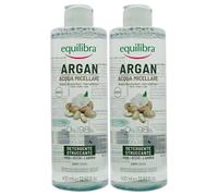 2x Acqua Micellare ARGAN Detergente Struccante Viso, Occhi e Labbra. Rimuove Ogni Traccia Di Make-Up Ed Impurità, Lasciando La Pelle Del Viso Fresca e Tonica 400ml