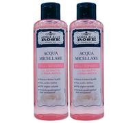 2x Acqua Micellare PELLI SENSIBILI Con Estratto Di Rosa Antica. Strucca e Lenisce Viso, Occhi e Labbra. Formula Ipoallergenica, Anti-Arrossamenti 200ml