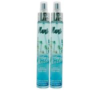 2x Acqua Profumata Con Aloe Vera Gel Bio. Disponibile In Diverse Fragranze Leggere, Intense, Intramontabili, Classiche Ed Eleganti, Da Indossare Tutti i Giorni 75ml (ISLAND WATER)