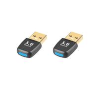 2X Adattatore 5.4 Adattatore USB per PC Dongle Mouse Wireless Tastiera Ricevitore Audio Musicale Trasmettitore USB