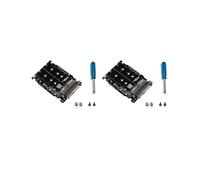 2X Adattatore da SSD M.2 Un U.2 Adattatore 2In1 M.2 NVMe E -Bus NGFF da SSD Un PCI-E U.2 SFF-8639 Convertitore PCIe M2,Senza Shell