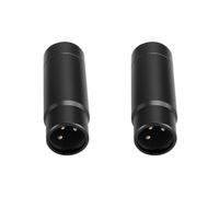 2X Adattatore di Alimentazione Phantom Sistema di Microfono Mixer Audio per Microfono A Condensatore 48V Adattatore per Microfono XLR 3,5 mm Nero