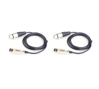 2X Adattatore di Interfaccia da USB A DMX LED DMX512 Computer PC Stage Lighting Controller Dimmer, Cavo Adattatore