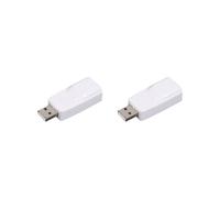 2X Adattatore Ethernet LAN USB A RJ45 Scheda di Rete USB2.0 da 100 Mbps per PC Laptop Desktop DVB Set Top Box Drive-Free Bianco