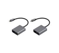 2X Adattatore Ethernet per Scheda di Rete Esterna USB C Type-C A RJ45 1000 Mbps per Chromecast 4K TV Stick per Laptop Tablet