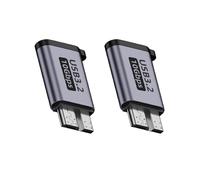 2X Adattatore Micro-B Maschio A Tipo C Femmina Connettore Micro-B USB3.0 di Tipo C per Cavo Adattatore per Disco Rigido Esterno HDD