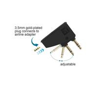 2X Adattatore per Cuffie da Volo Spina Mono da 3,5 un Spine 2X3,5 Compatibile con QC45 QC35 QC3 QC25 QC20 Adattatore per Cuffie Aeree