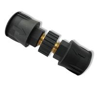 2x Adattatore Tubo Con Raccordo Rapido Quick Connect M22AG/M22IG Kärcher Nero