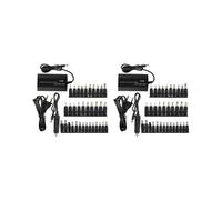 2X Adattatore Universale per Caricabatterie Da Casa per Auto Da 120 W 34 Punte per Presa UE per Notebook