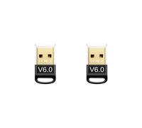 2X Adattatore USB 6.0 BLE Music Audio Receiver Transmitter per Altoparlante , Tastiera, Mouse, Cuffie, Stampante