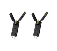 2X Adattatore USB WiFi7 6500Mbps BE6500 Scheda di Rete Wireless 2.4G&5.8G&6GHz Adattatore WiFi Free-Drive 802.11be per Win 10/11
