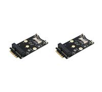 2X Adattatore Wi-Fi M.2 da PCIE Card Un M2 NGFF Key A+E Wifi Card Raiser8004