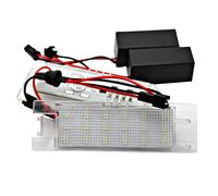 2x Adatto A per Fiat Grande Punto Marea Luce Targa Moduli Bianco Freddo