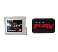2x ADESIVI AMD RYZEN 5 AM5 CASE LOGO KINGSTON FURY BEAST IMPACT RAM DDR5 BADGE