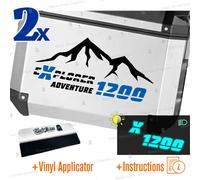 2x Adesivi Nero Blu compatibile con Tiger Explorer 1200 TOURATECH GIVI