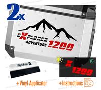 2x Adesivi Nero Rosso compatibile con Tiger Explorer 1200 TOURATECH GIVI