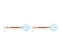 2X ADRIAUTO Cavo Del Freno A Mano Feststellbremse Per Citroën C3 Pluriel HB